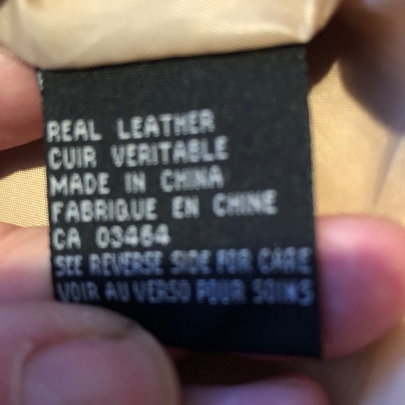 Rickis xl leather coat, lined, with pockets, needs a dry clean - Picture 4 of 6